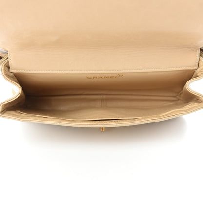 Chanel Lambskin Quilted Medium Double Sided Flap Beige 6 of 12