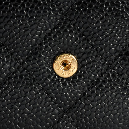 Chanel Caviar Wallet on Chain WOC Black 8 of 8