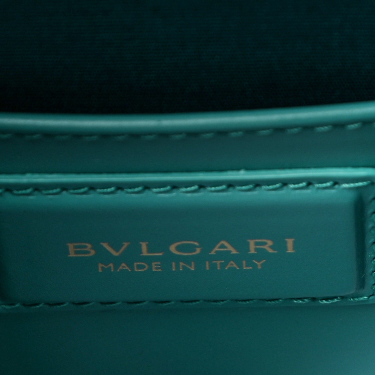 Bulgari Calfskin Contrast Serpenti Forever Top Handle Tropical Turquoise Milky Opal 6 of 9