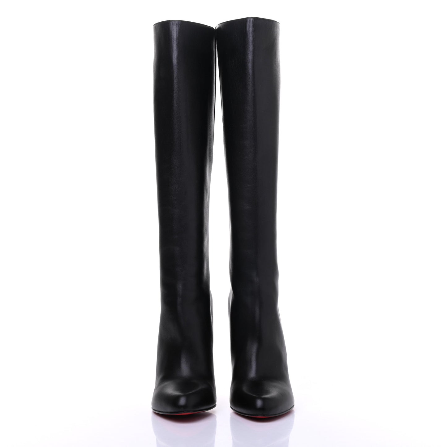 Calfskin Bourge 100 Tall Boots 40 Black