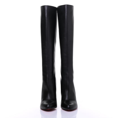 Christian Louboutin Calfskin Bourge 100 Tall Boots 40 Black 2 of 7