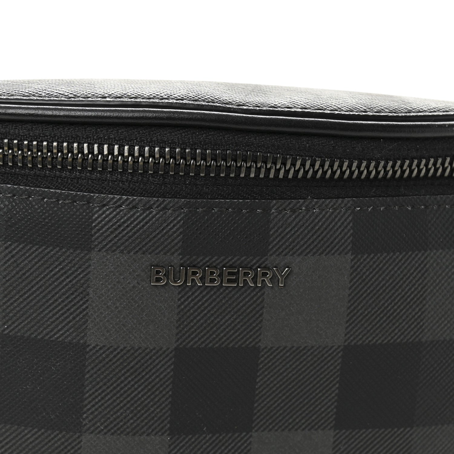 Burberry E-canvas Check Cason Bum Bag Charcoal 8 of 12