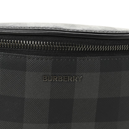 Burberry E-canvas Check Cason Bum Bag Charcoal 8 of 12