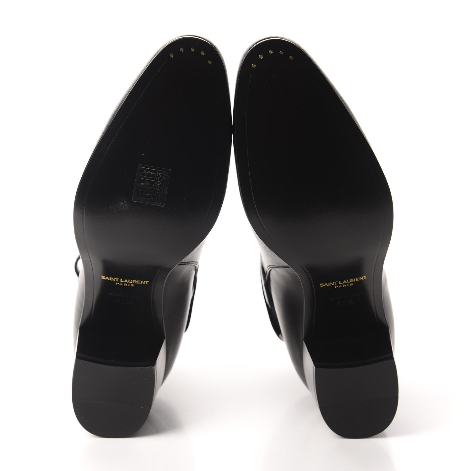 Saint Laurent Smooth Jodhpur Calfskin Blake Ankle Boots 40.5 Black 6 of 10