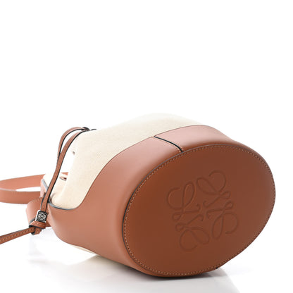 Loewe Canvas Calfskin Balloon Bucket Bag Ecru Tan 4 of 6