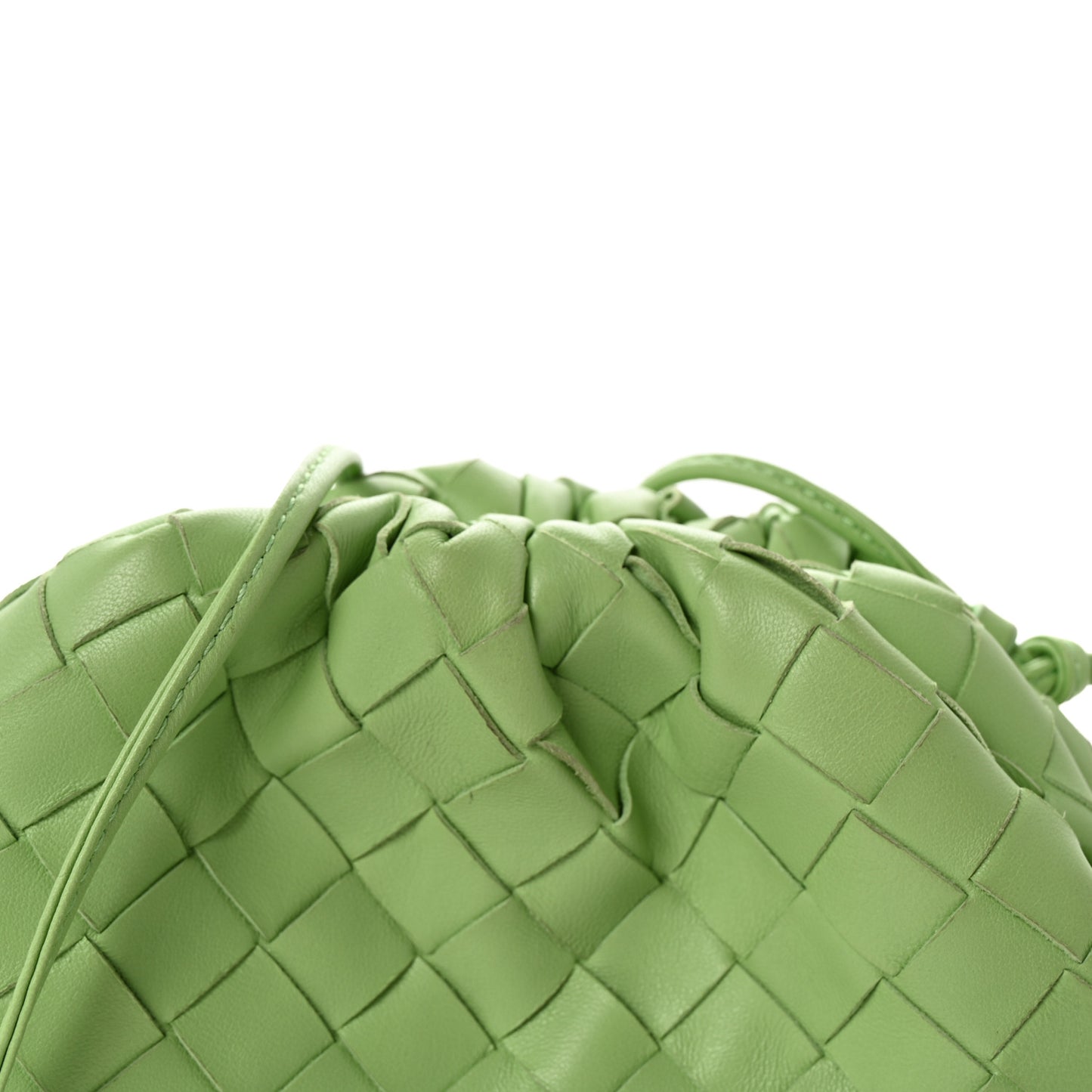 Nappa Intrecciato The Mini Pouch Pistachio