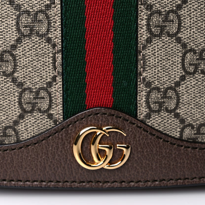 Gucci GG Supreme Monogram Web Small Ophidia Flap Messenger Bag Brown 12 of 12
