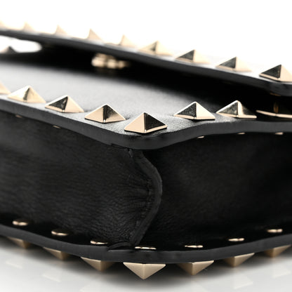 Valentino Garavani Vitello Mini Rockstud Wallet on Chain Black 10 of 12