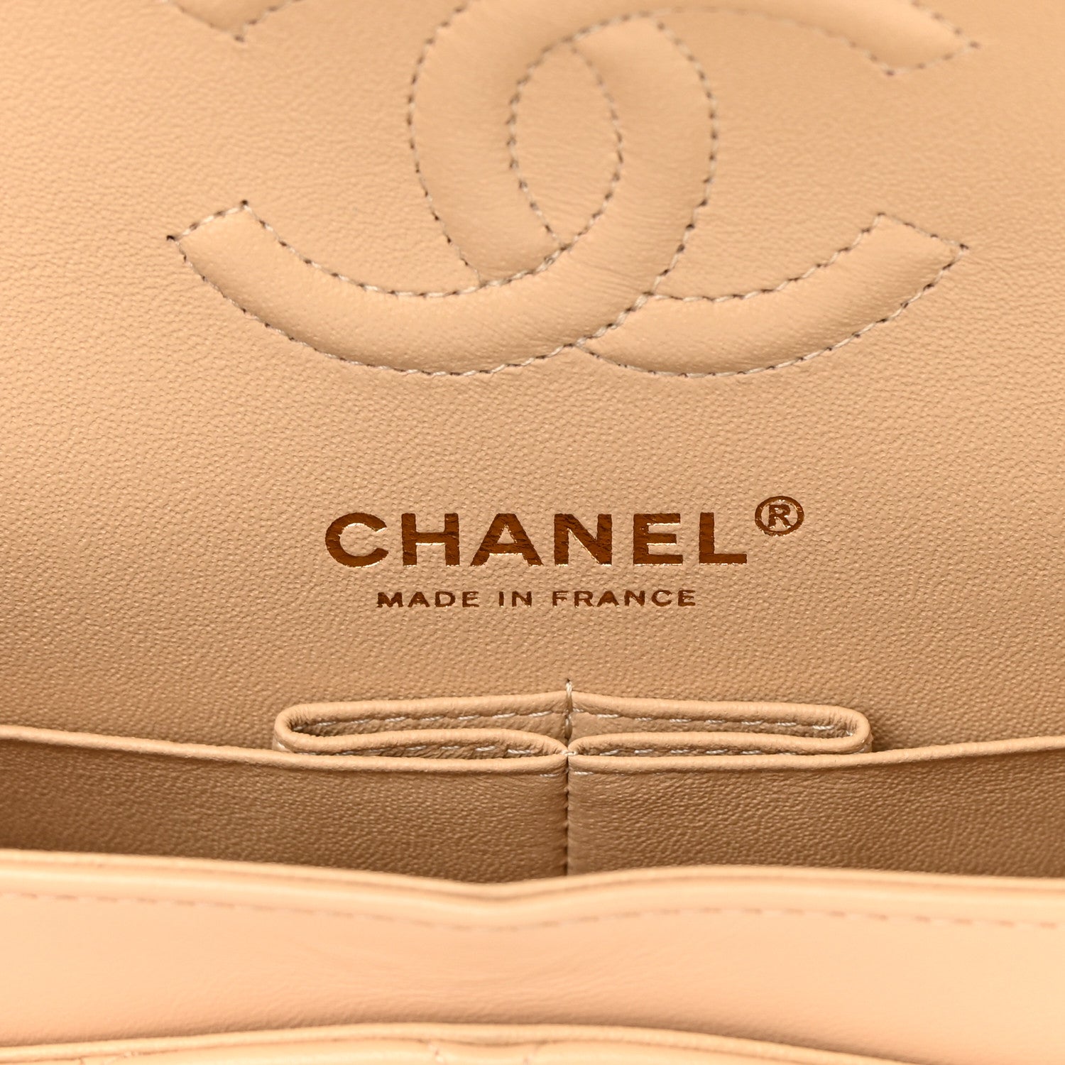 Chanel Lambskin Quilted Small Double Flap Beige 5 of 14