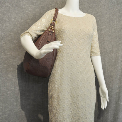 Prada Vitello Daino Hobo Amaranto 2 of 10