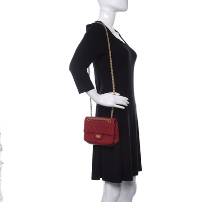 Chanel Aged Calfskin Quilted 2.55 Reissue Mini Flap Red 2 of 13