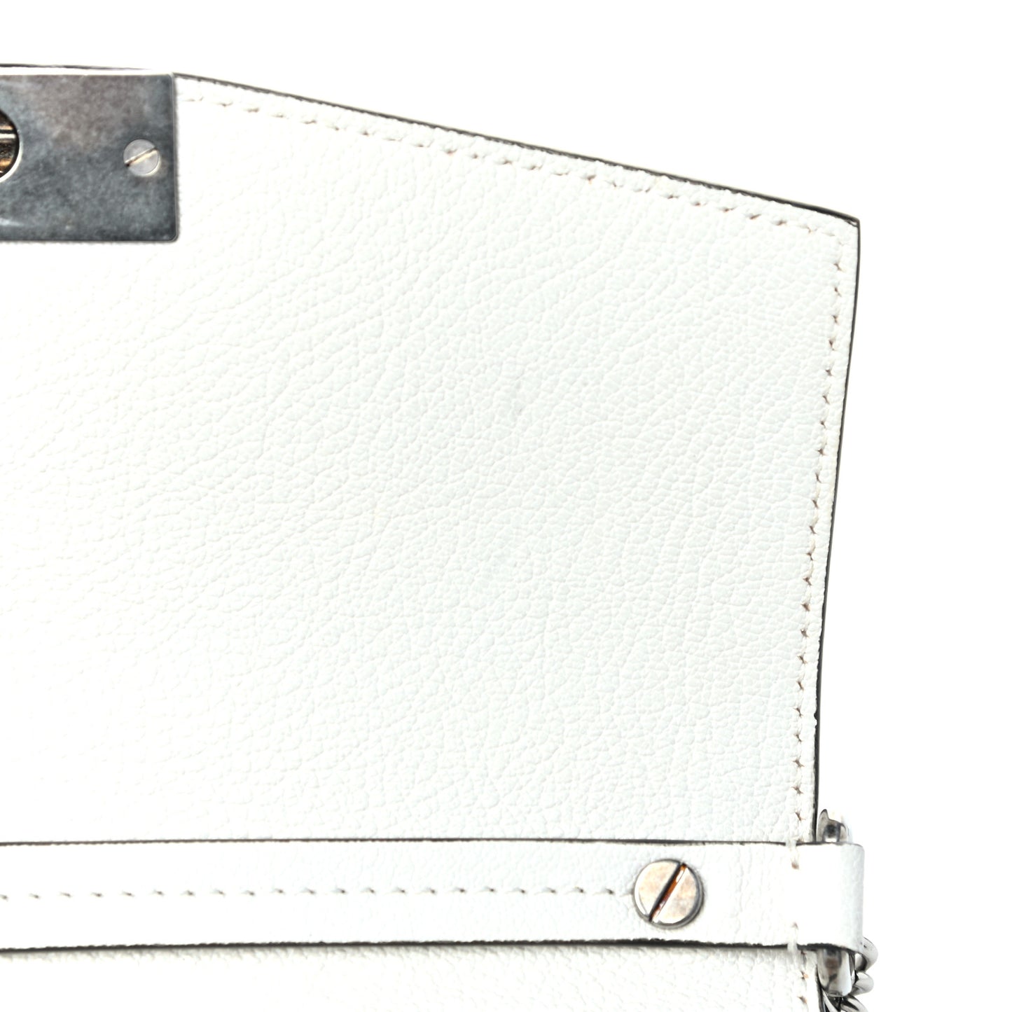 Goatskin Small GV3 Shoulder Bag White