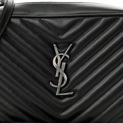 Saint Laurent Calfskin Matelasse Monogram Lou Camera Bag Black 8 of 10