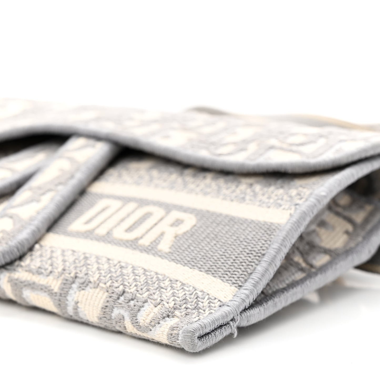 Oblique Slim Saddle Pouch Grey
