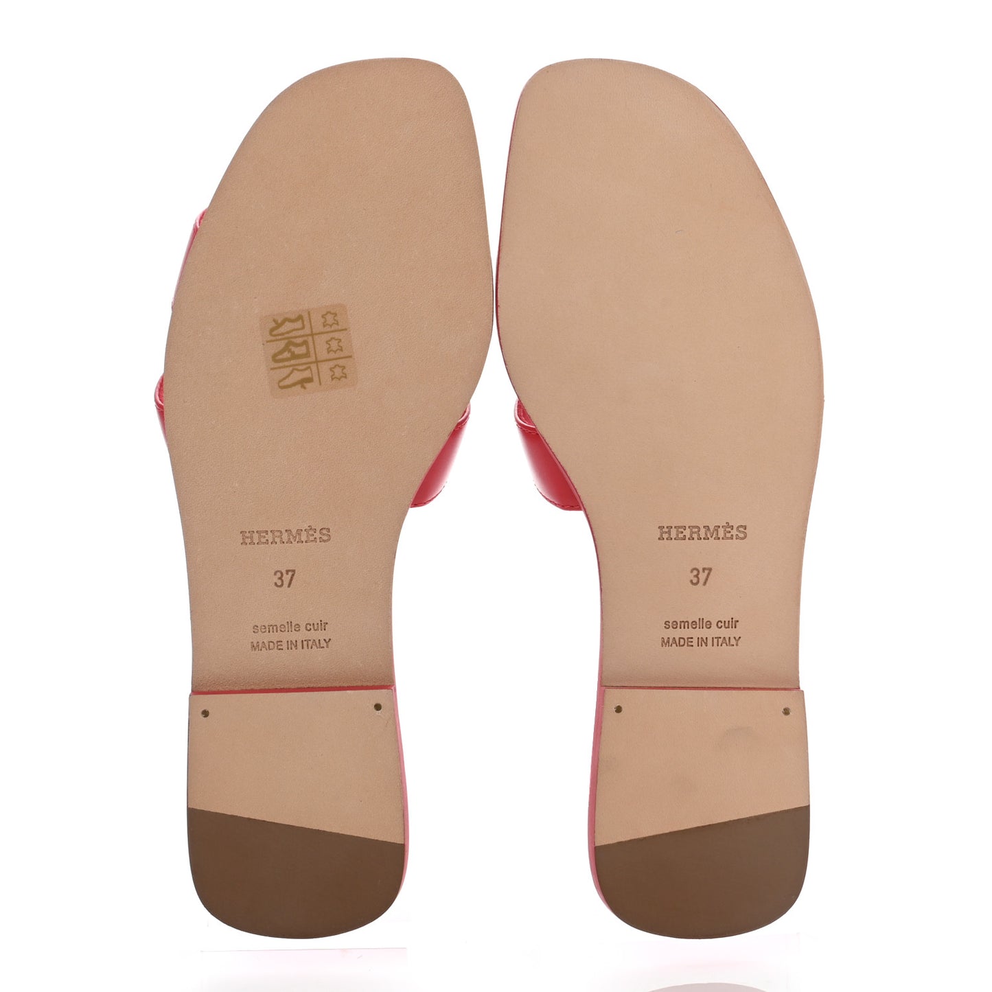 Calfskin Oran Sandals 37 Rouge Bali