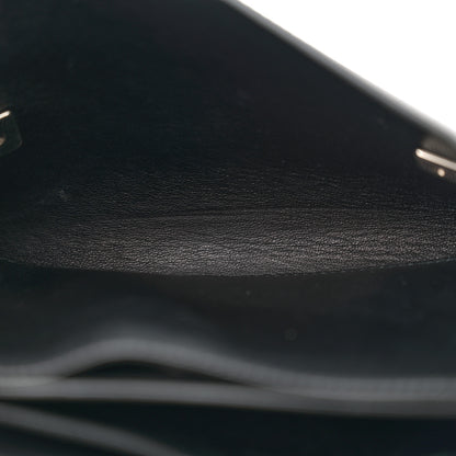 Prada Saffiano Cuir Twist Lock Chain Flap Crossbody Bag Black 5 of 11