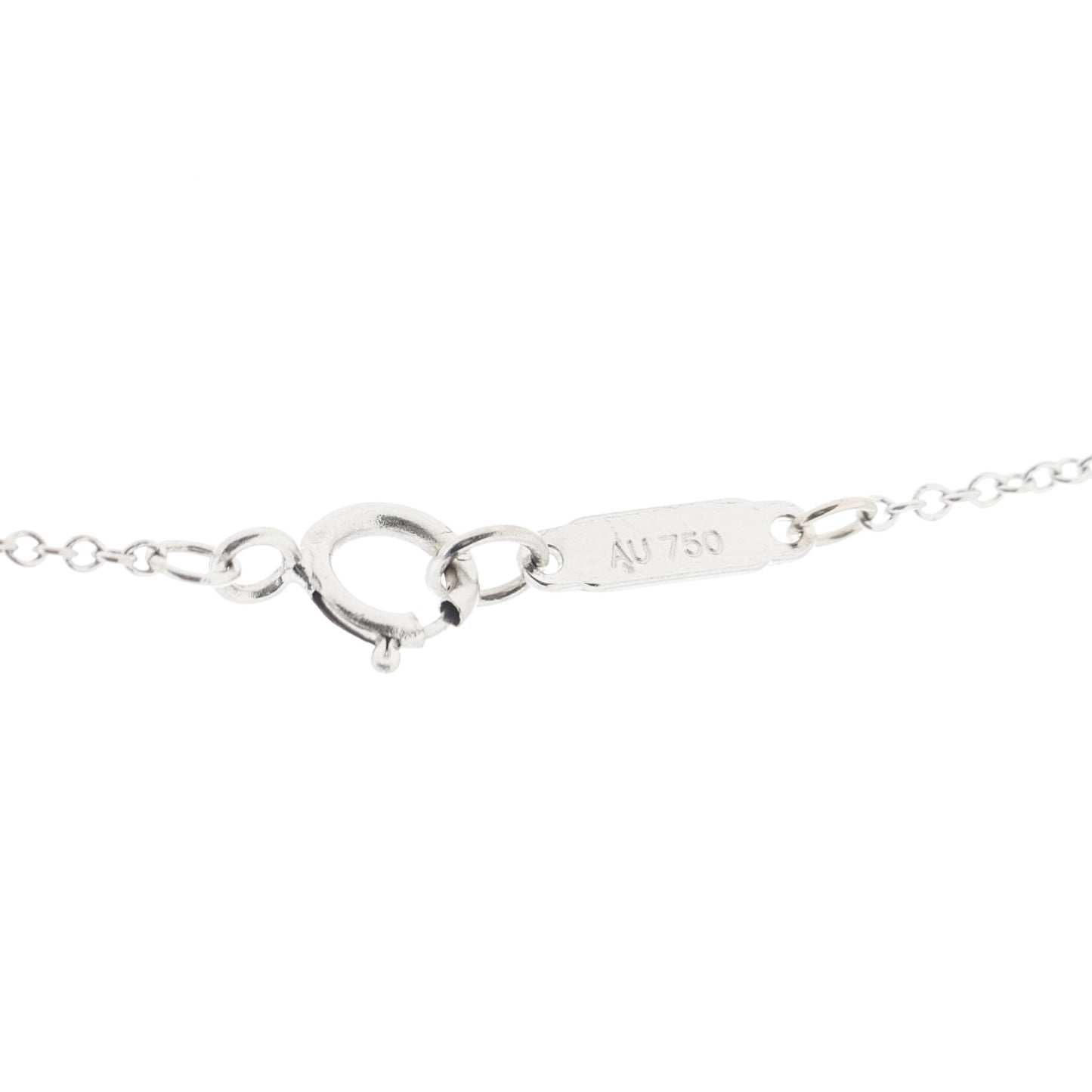 18K White Gold Diamond Metro Cross Pendant Necklace