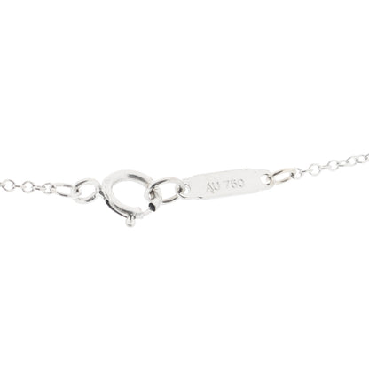 Tiffany 18K White Gold Diamond Metro Cross Pendant Necklace 4 of 5