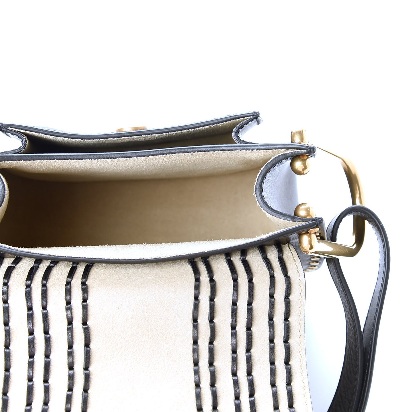 Calfskin Braided Mini Hudson Shoulder Bag Black
