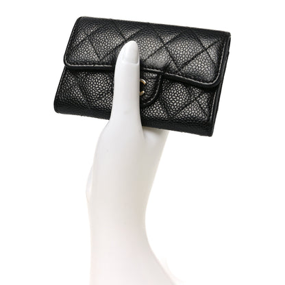 Chanel Caviar Quilted Flap Card Holder Black 2 of 9