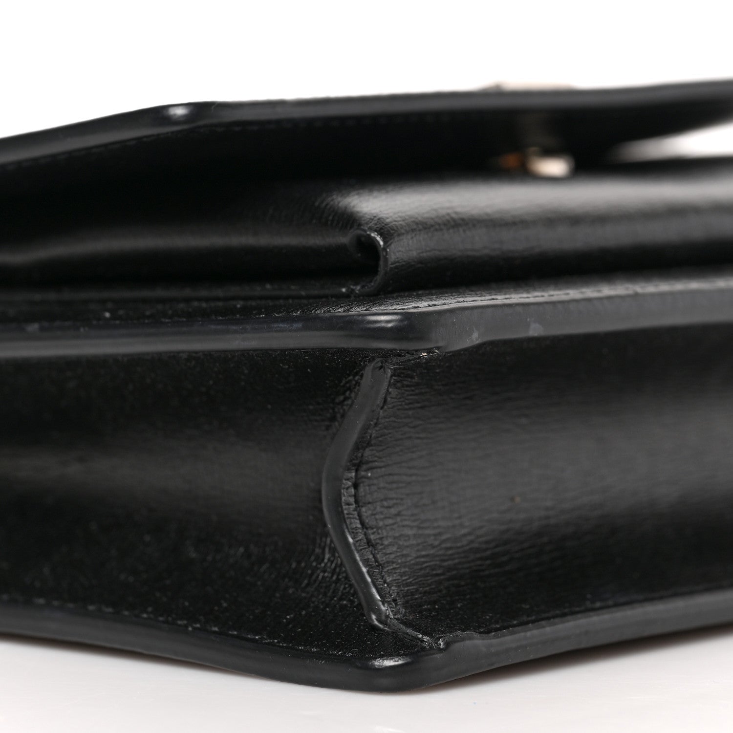 Saint Laurent Calfskin Monogram Sunset Chain Wallet Black 7 of 8
