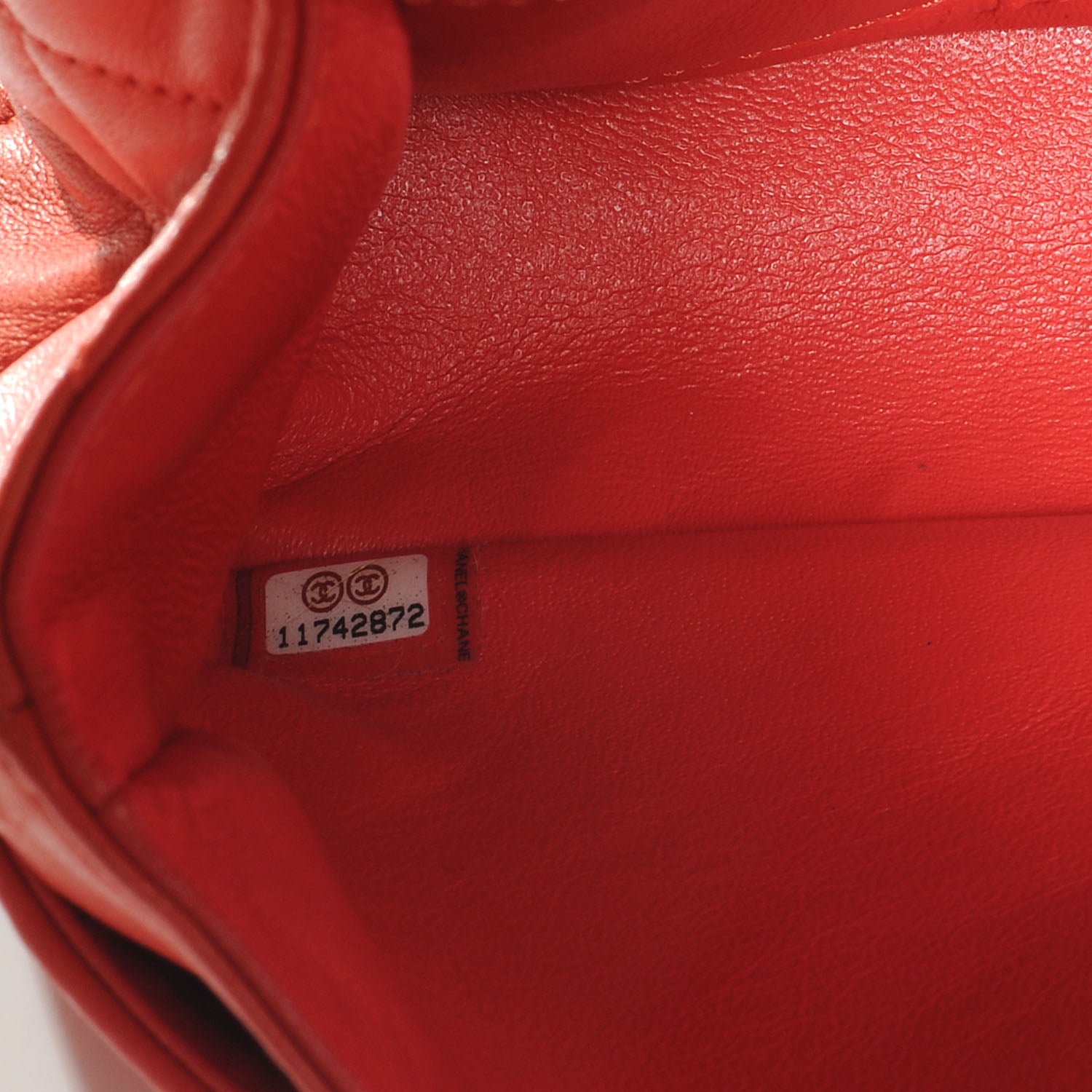 Chanel Lambskin Quilted Medium Double Flap Coral 7 of 7