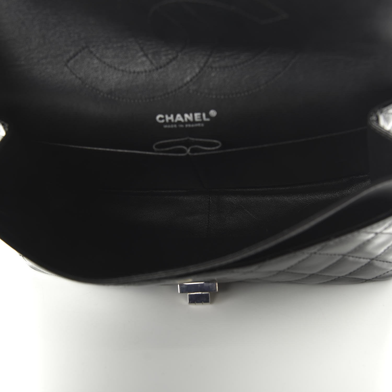 Chanel Distressed Patent Quilted 2.55 Reissue 227 Flap Black 5 of 11