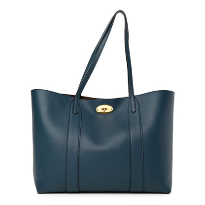 Mulberry Small Classic Grain Bayswater Tote Deep Sea 1 of 8