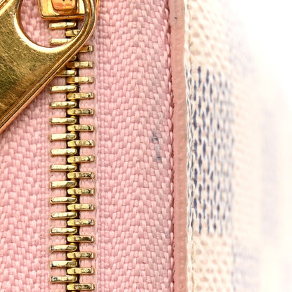 Louis Vuitton Damier Azur Zippy Coin Purse Rose Ballerine 10 of 12