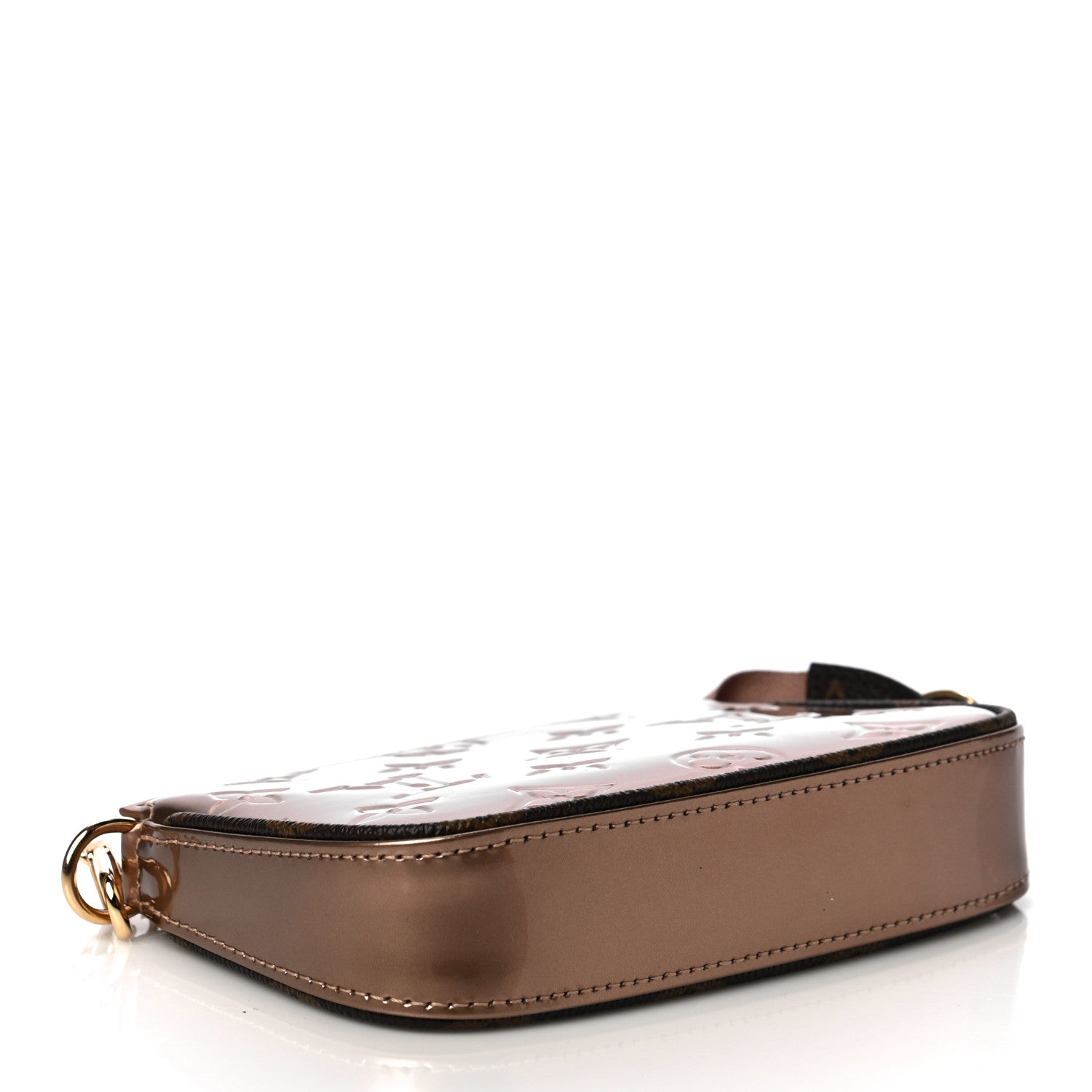Louis Vuitton Metallic Vernis Mini Pochette Accessories Rose Gold 4 of 9