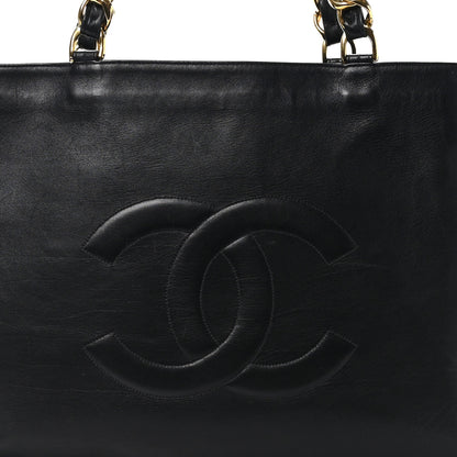 Chanel Lambskin CC Tote Black 9 of 11