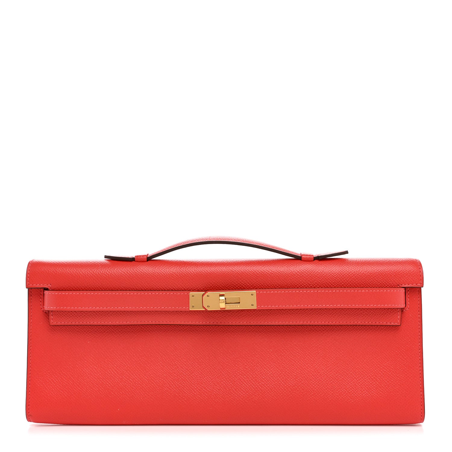 Hermes Epsom Kelly Cut Clutch Pochette Rose Jaipur 1 of 11