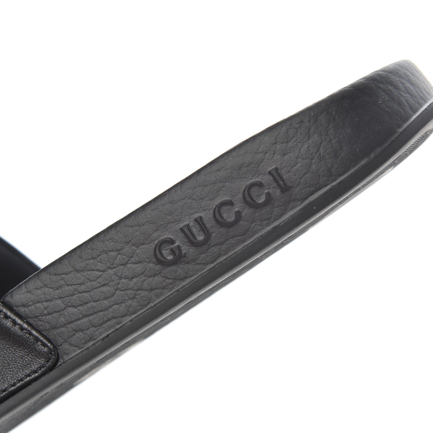 Nappa Original Gucci Mens Slide Sandals 8 Black