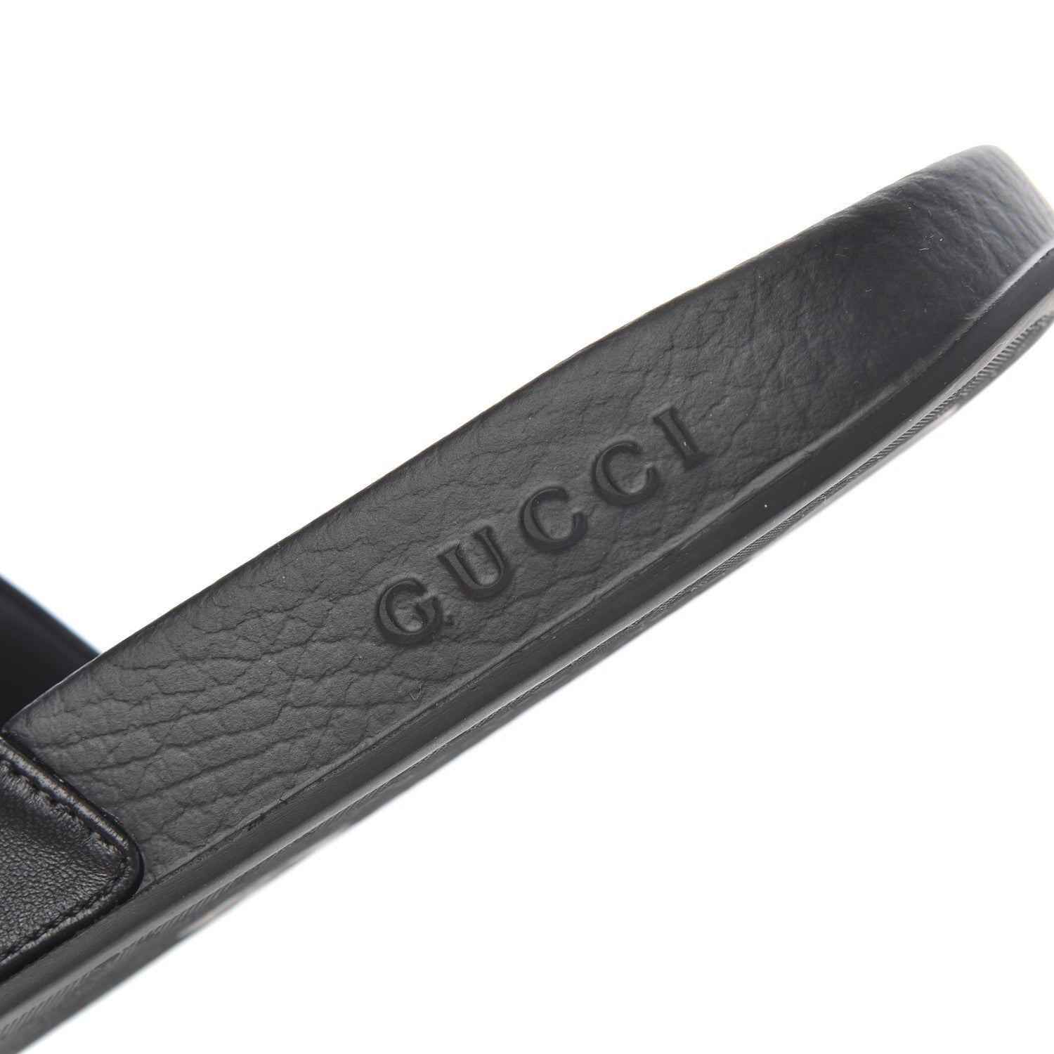 Gucci Nappa Original Gucci Mens Slide Sandals 8 Black 6 of 8