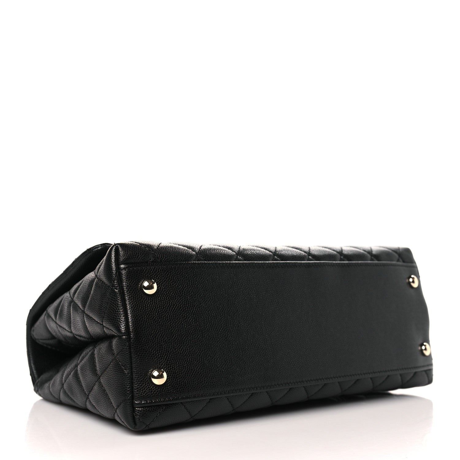 Chanel Caviar Quilted Small Coco Handle Flap Black 4 of 10