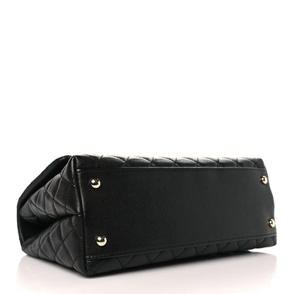 Chanel Caviar Quilted Small Coco Handle Flap Black 4 of 10