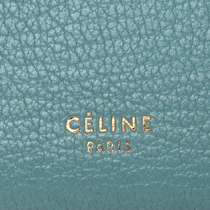 Celine Drummed Calfskin Small Multifunction Folded Wallet Light Blue 6 of 9