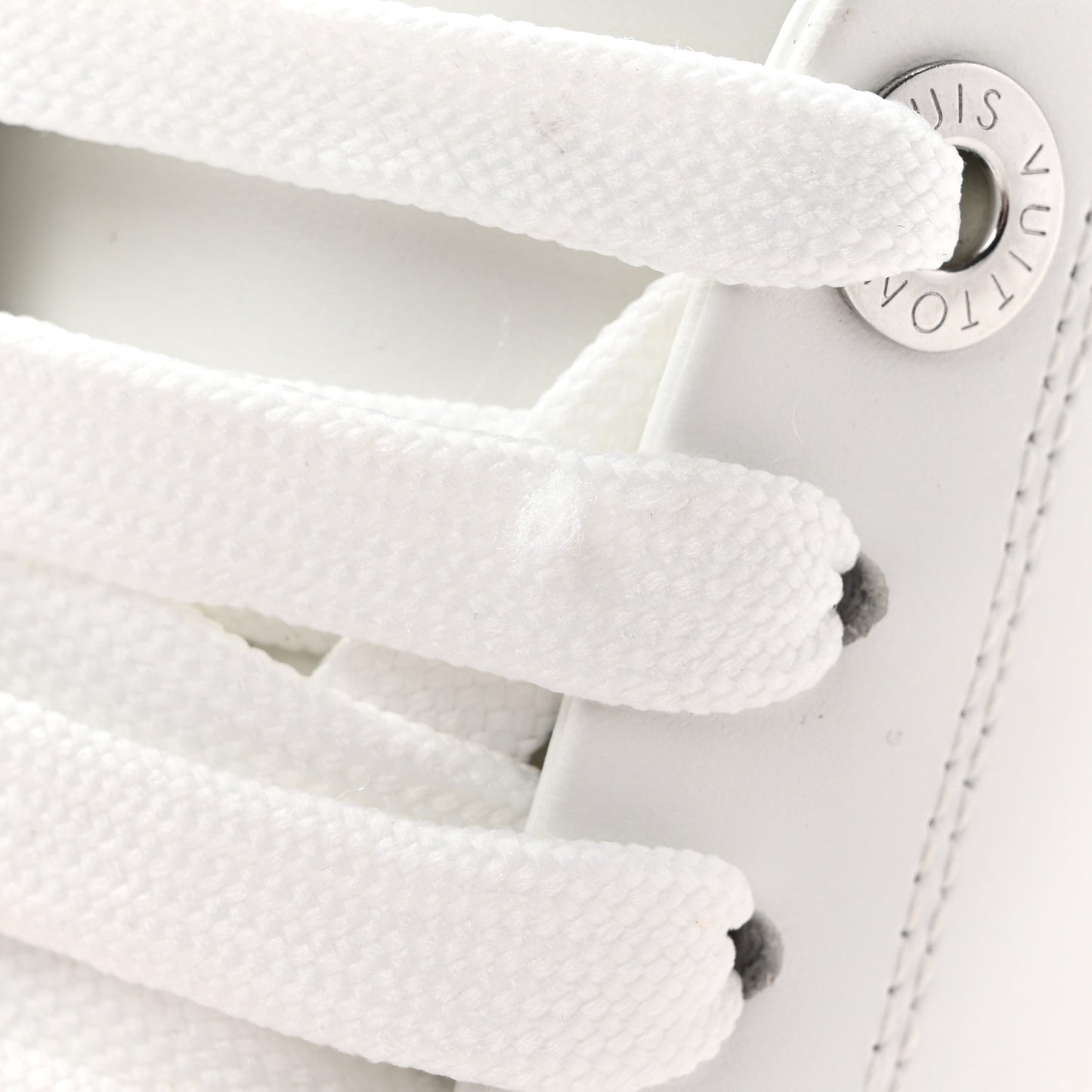 Calfskin Monogram Rhinestone Time Out Sneakers 38.5 White Silver