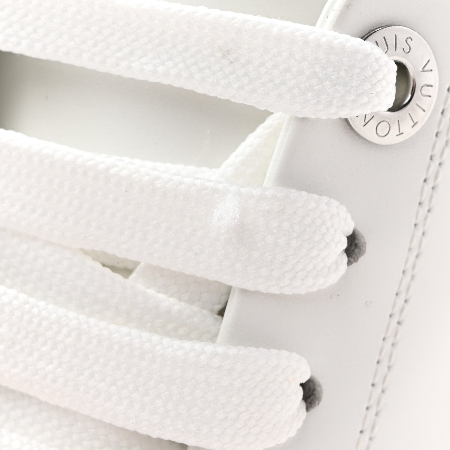 Louis Vuitton Calfskin Monogram Rhinestone Time Out Sneakers 38.5 White Silver 9 of 9