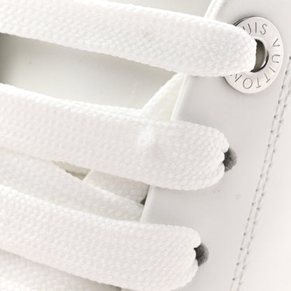 Louis Vuitton Calfskin Monogram Rhinestone Time Out Sneakers 38.5 White Silver 9 of 9