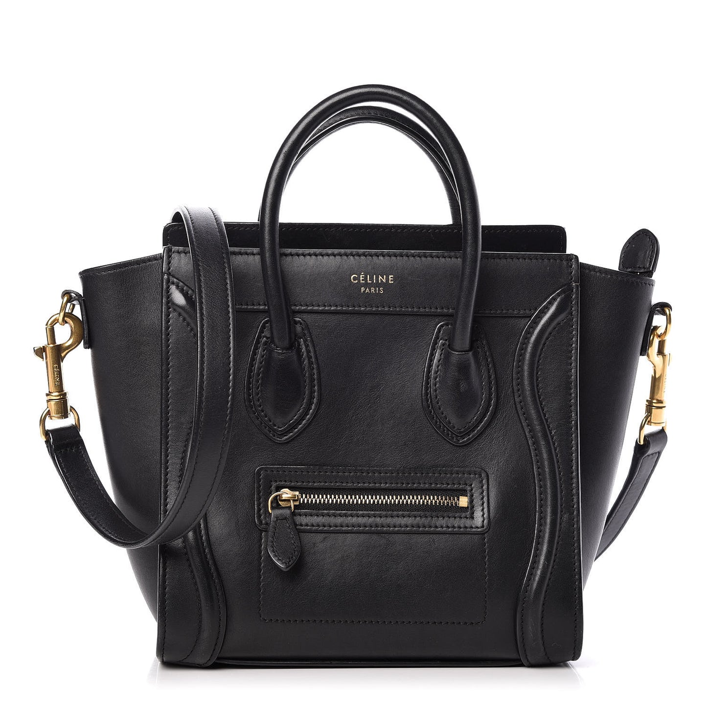Smooth Calfskin Nano Luggage Black