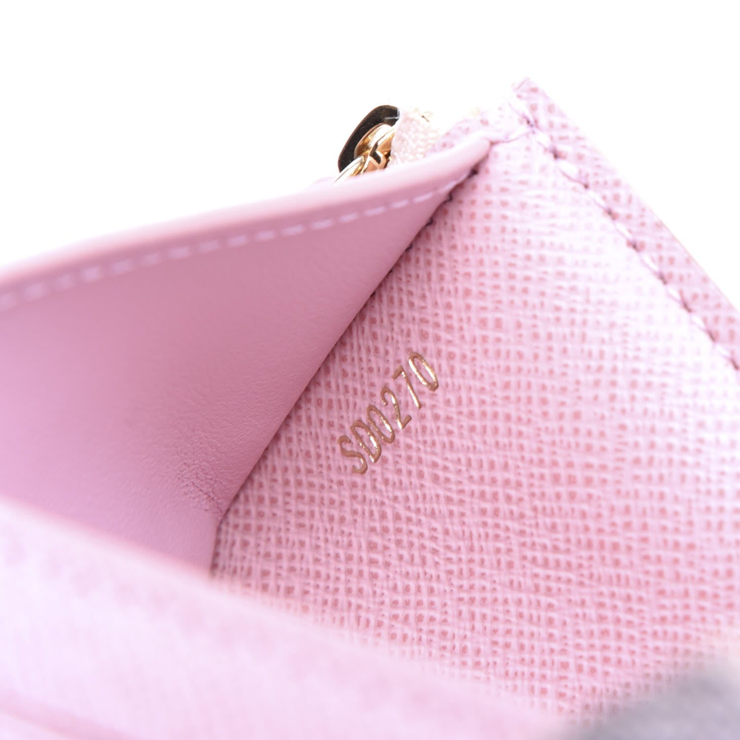 Louis Vuitton Damier Azur Victorine Wallet Rose Ballerine 7 of 8