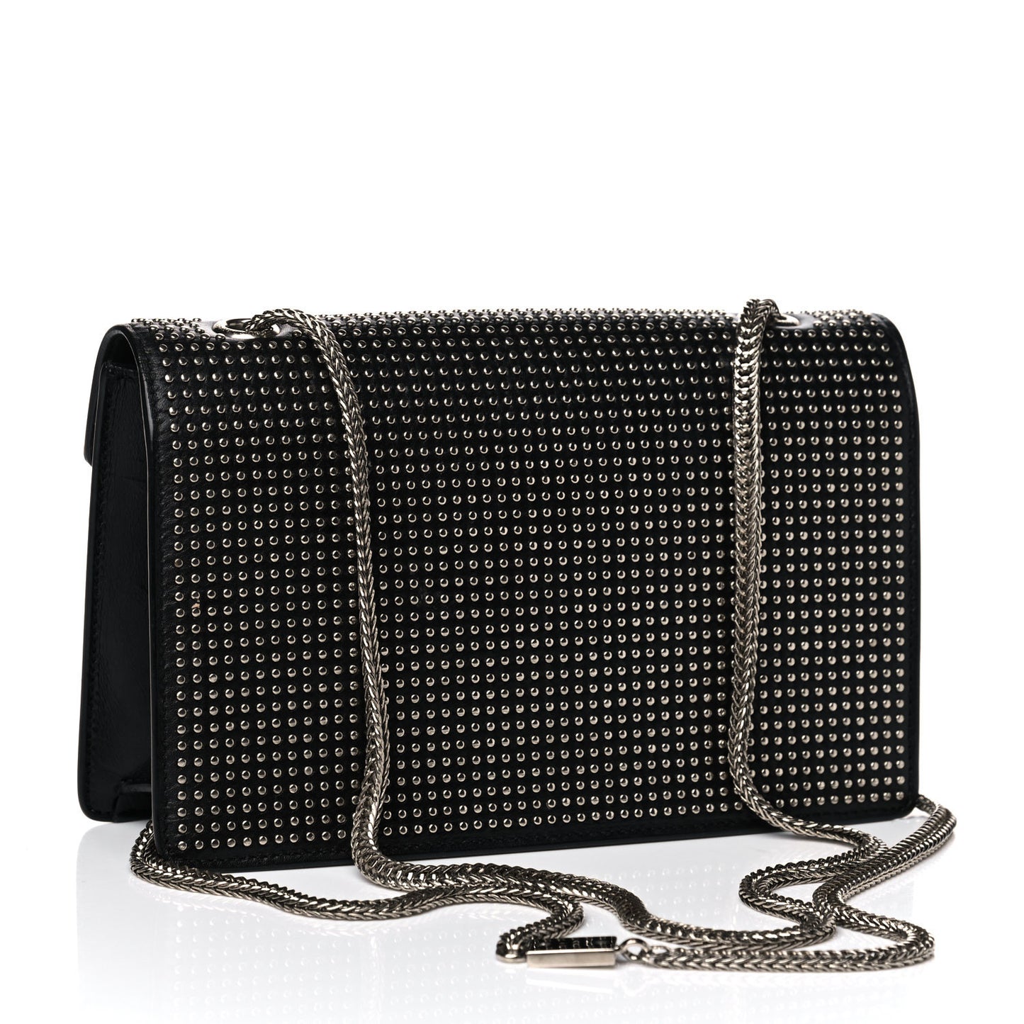 Calfskin Studded Medium Betty Black