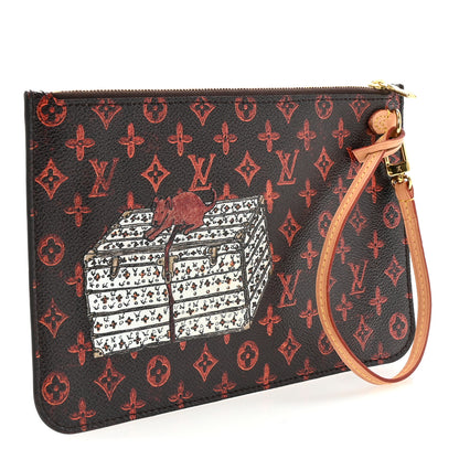 Louis Vuitton Catogram Neverfull MM GM Pochette Marron 3 of 6