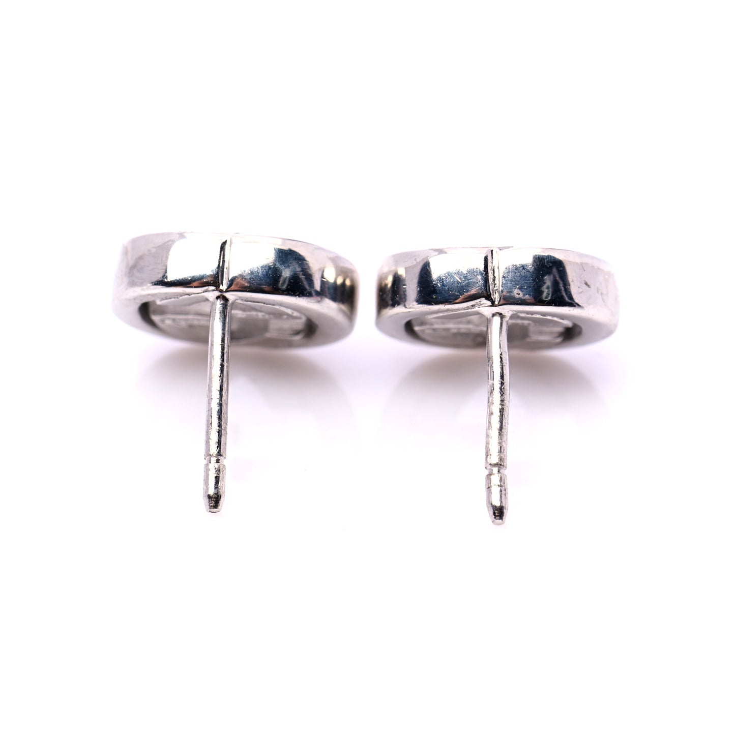 Sterling Silver Interlocking GG Stud Earrings