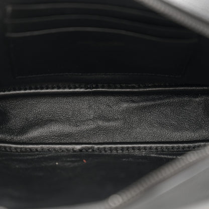 Saint Laurent Grain De Poudre Matelasse Monochrome Monogram Mini Lou Camera Bag Black 5 of 13