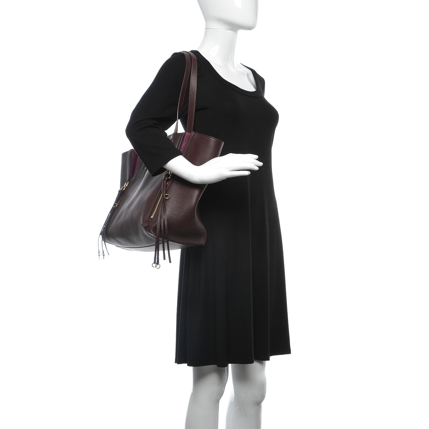 Chloe Smooth Calfskin Medium Milo Shopping Tote Intense Violine 2 of 11