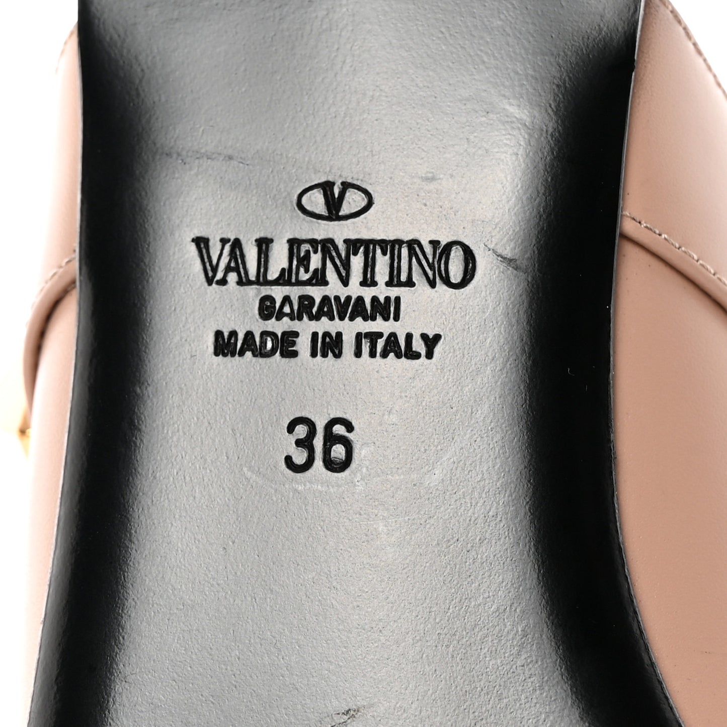 Calfskin Roman Stud Ankle Strap Flat Mules 36 Rose Cannelle
