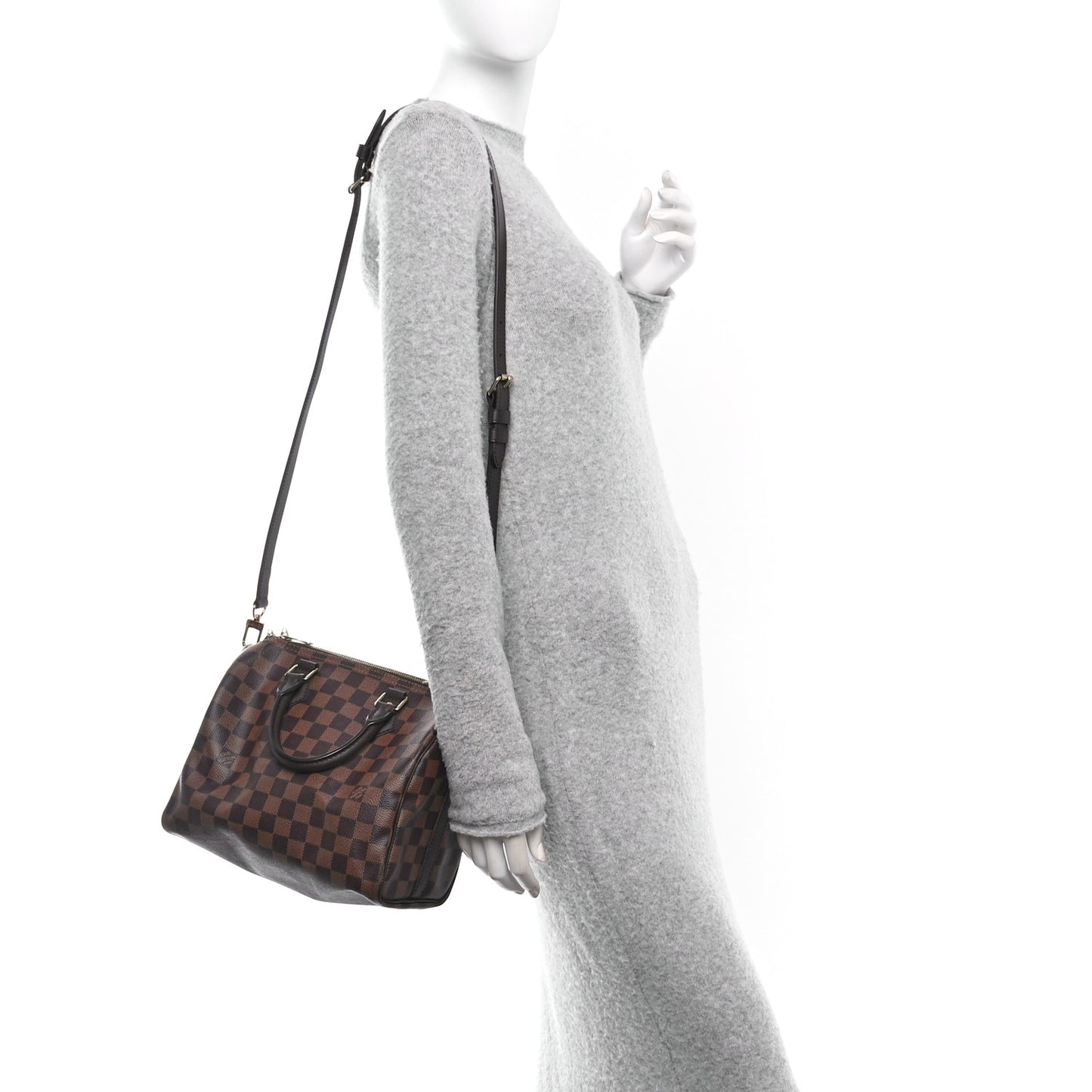 Damier Ebene Speedy Bandouliere 25