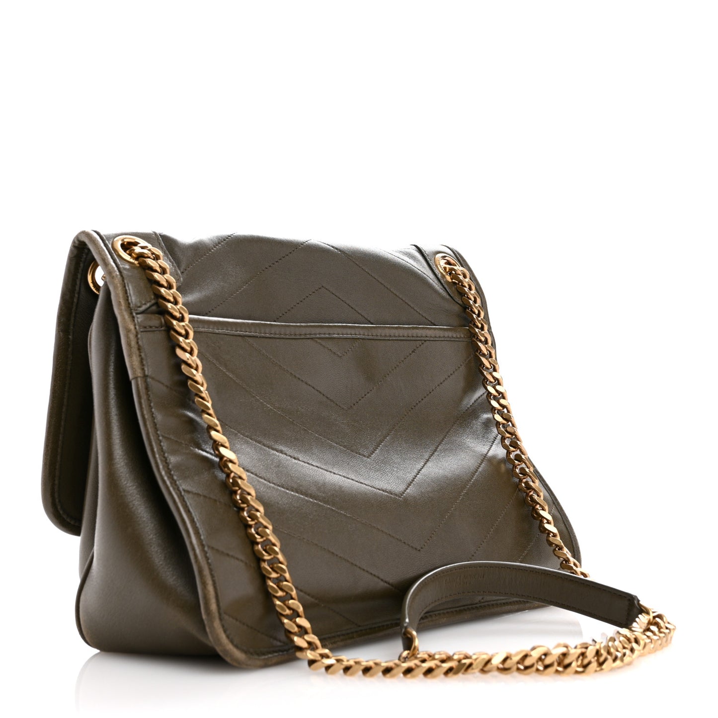 Lambskin Matelasse Monogram Medium Niki Chain Satchel Seawood